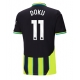 Manchester City Jeremy Doku #11 Replike Gostujuci Dres 2024-25 Kratak Rukav